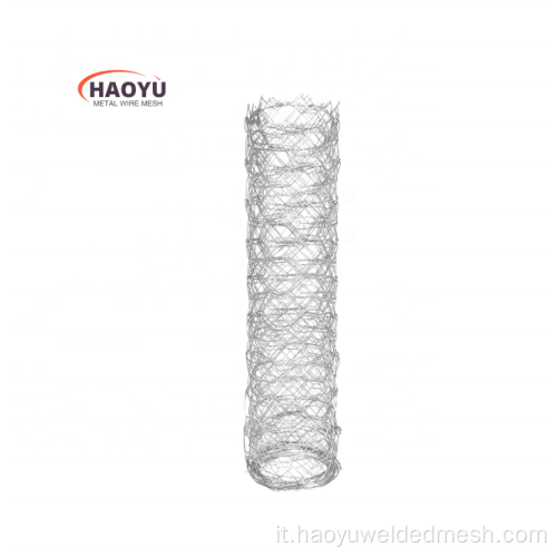 Mesh di filo a maglia esagonale zincata